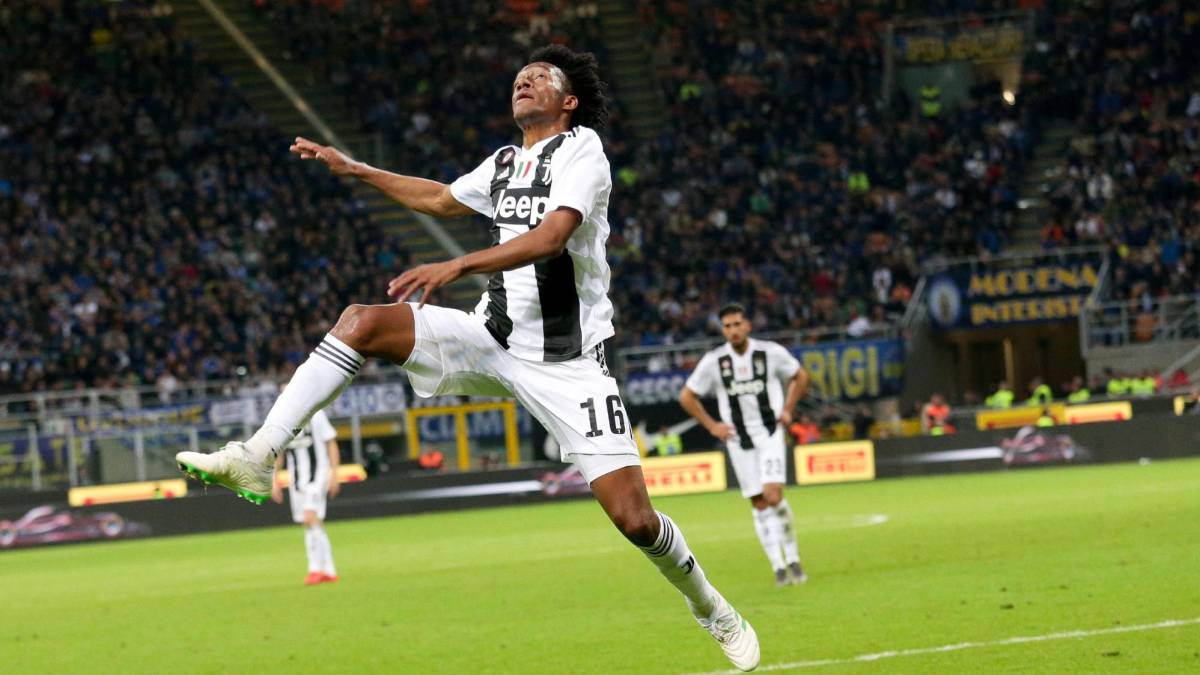 Juan Guillermo Cuadrado titular en el empate entre Inter de Milan y la Juventus por la fecha 34 de la Serie A