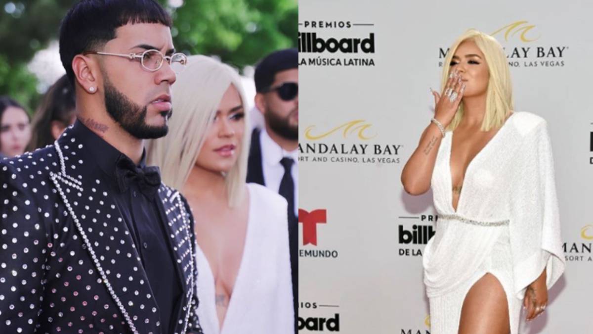 Karol G y Anuel en los premiso Bollboard Latinos