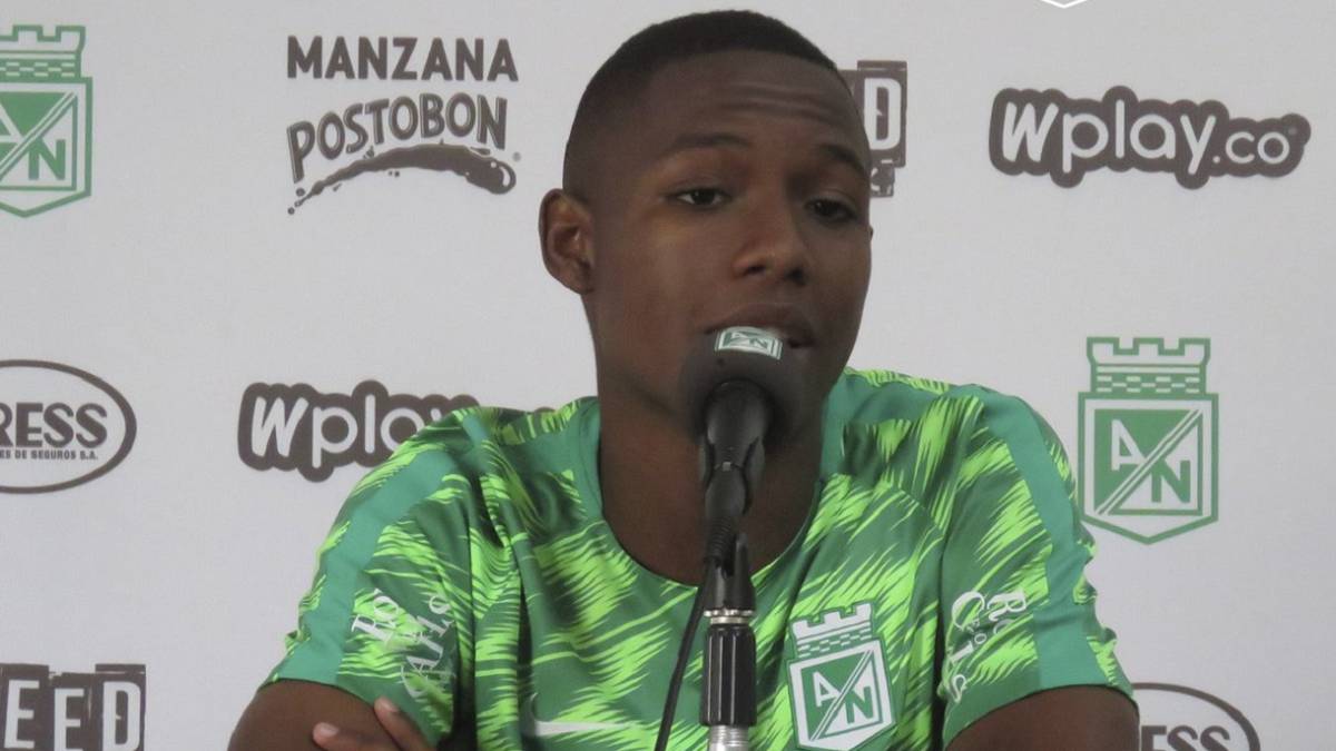 Andrés Perea previo al partido ante Santa Fe.