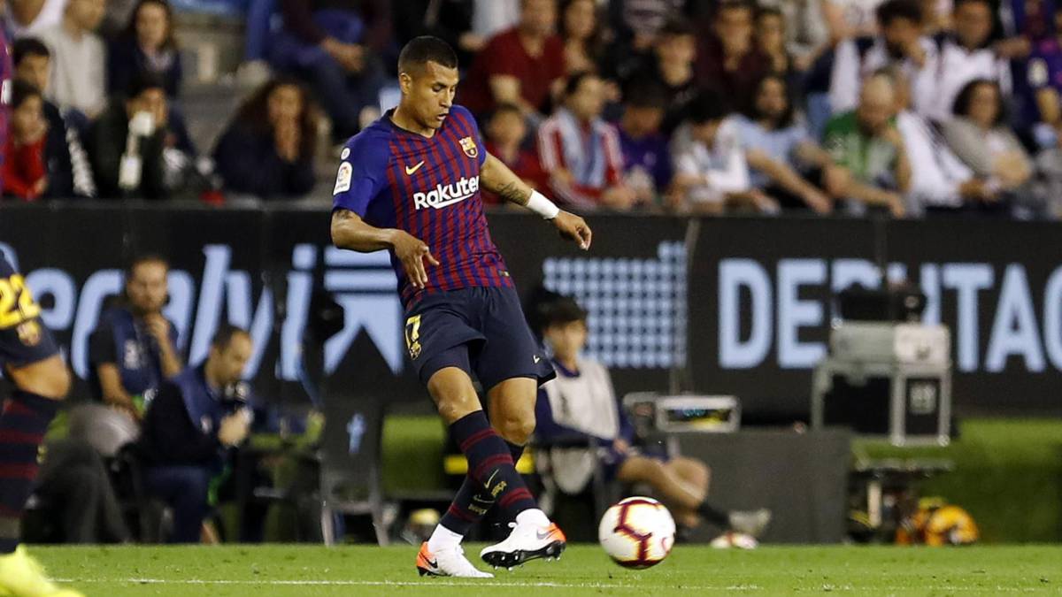 Jeison Murillo reapareció con Barcelona en la derrota ante Celta por LaLiga.