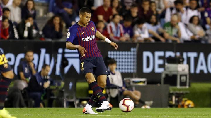 Jeison Murillo reapareció con Barcelona en la derrota ante Celta por LaLiga.