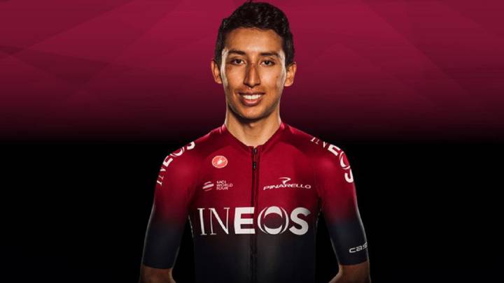 Egan Bernal con su nuevo uniforme