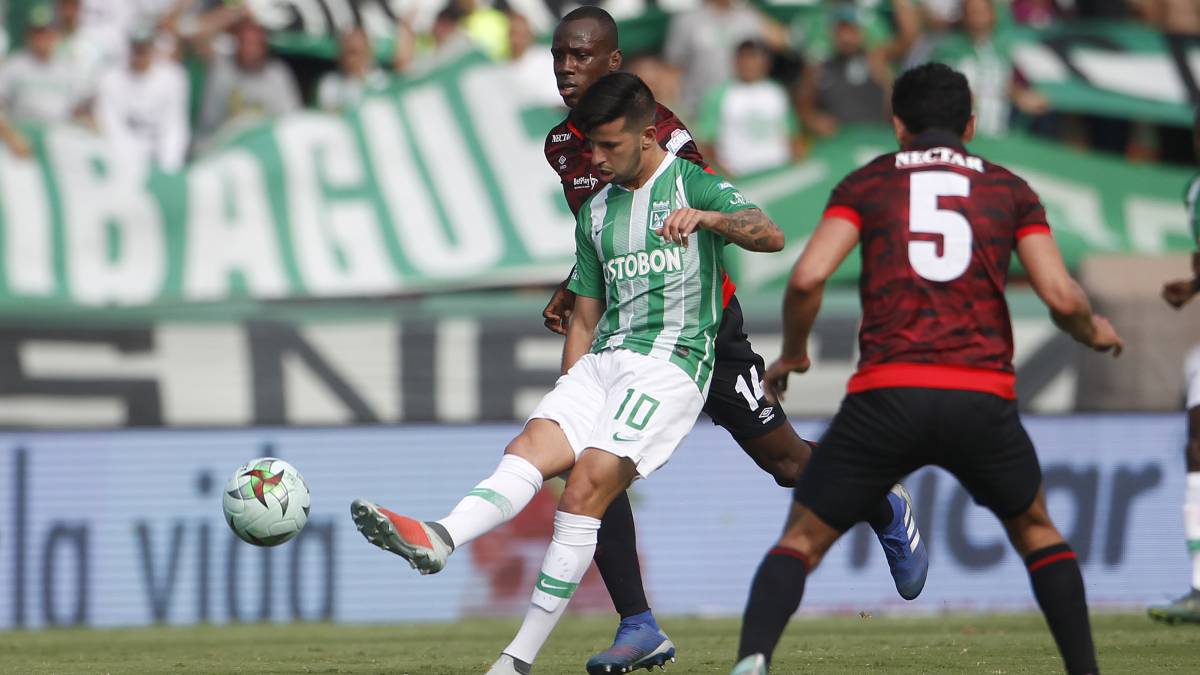 Pablo Cepellini en el triunfo 2-1 ante Santa Fe