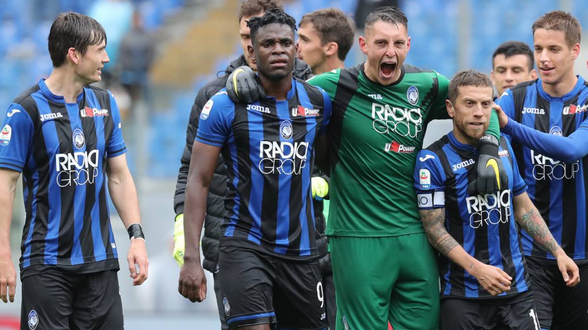 Atalanta en el triunfo ante la Lazio