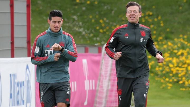 Este martes 7 de mayo, James Rodríguez regresó a entrenamientos con el Bayern Múnich luego de la lesión de endurecimiento muscular que sufrió.