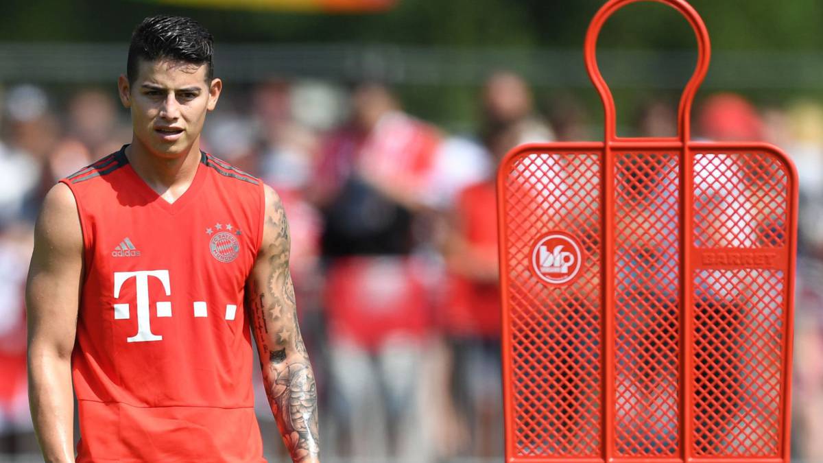 James Rodríguez, volante del Bayern Múnich