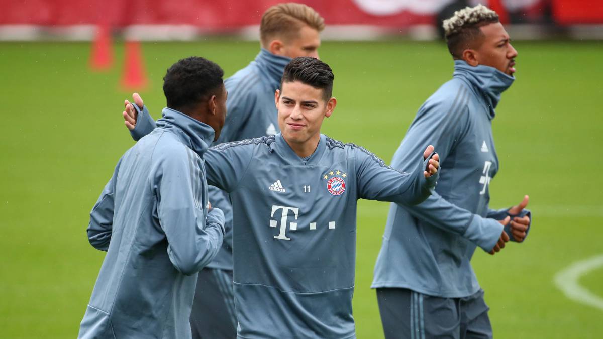 James Rodríguez, jugador del Bayern Múnich