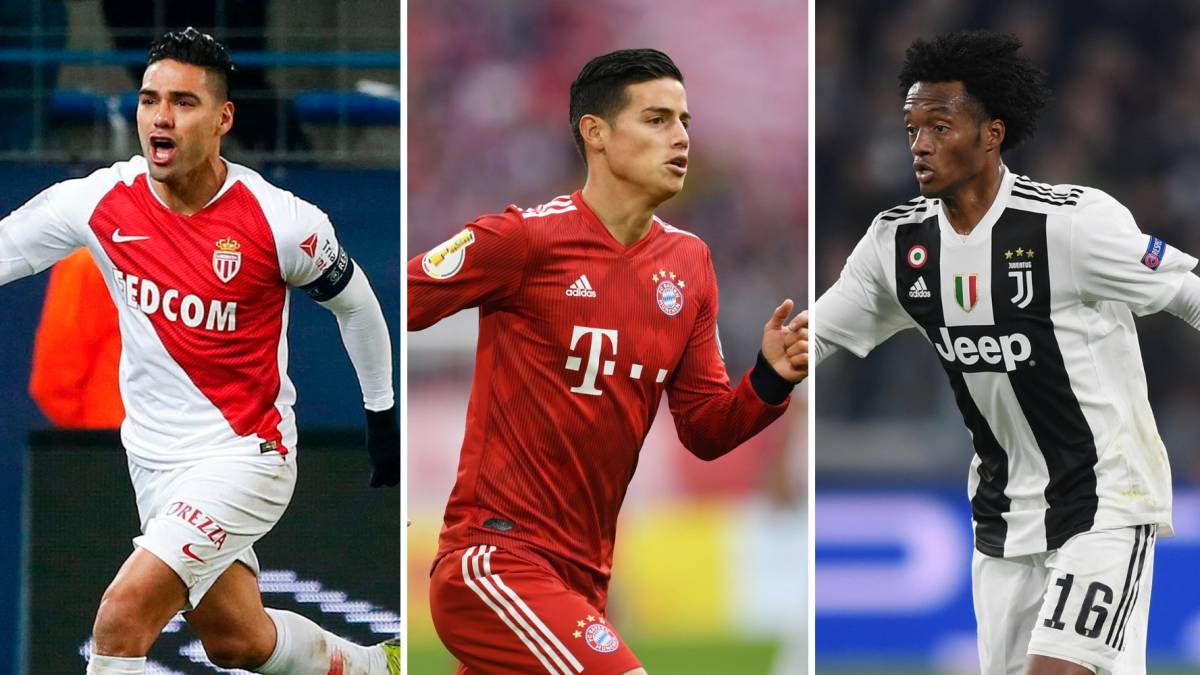 Radamel Falcao, James Rodríguez y Juan Guillermo Cuadrado, entre otros a punto de terminar la temporada en Europa