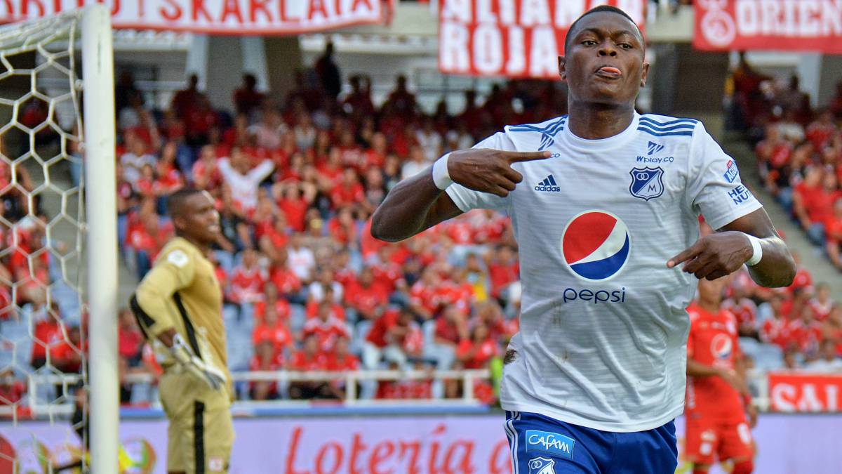 América de Cali pierde ante Millonarios en la primera jornada de los cuadrangulares semifinales en partido jugado en el estadio Pascual Guerrero