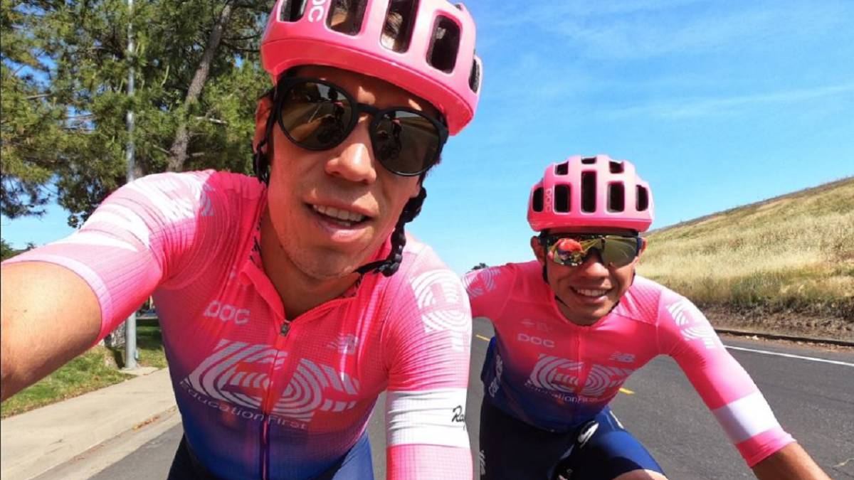 Sergio Higuita debutó con el Education First en el Tour de California en el que fue el mejor colombiano llegando a cuatro segundos del ganador Peter Sagan
