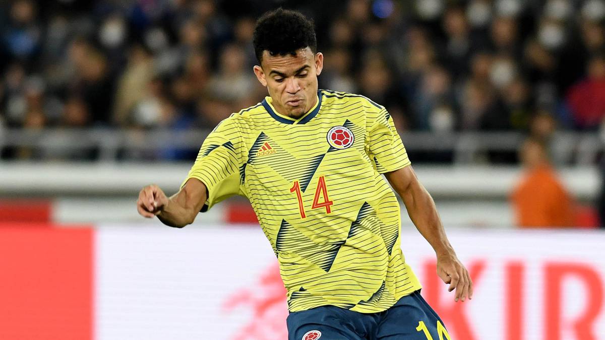 Luis Díaz en el amistoso ante Japón
