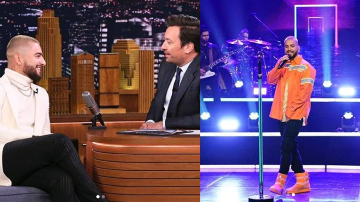 Maluma en el The Tonight Show de Jimmy Fallon