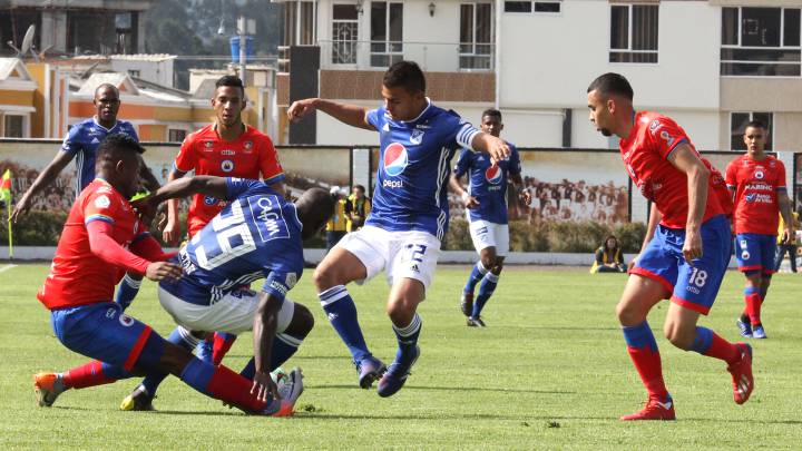 Pasto - Millonarios en vivo online: Cuadrangulares Liga Águila