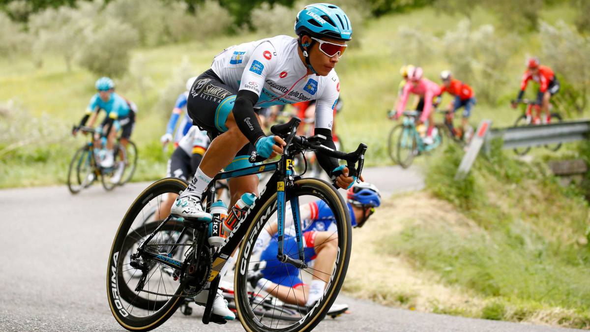Miguel Ángel López en el Giro de Italia 2019