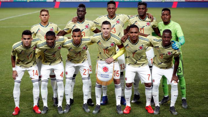Selección Colombia que iría por minutos y rendimiento a la Copa América de Brasil 2019