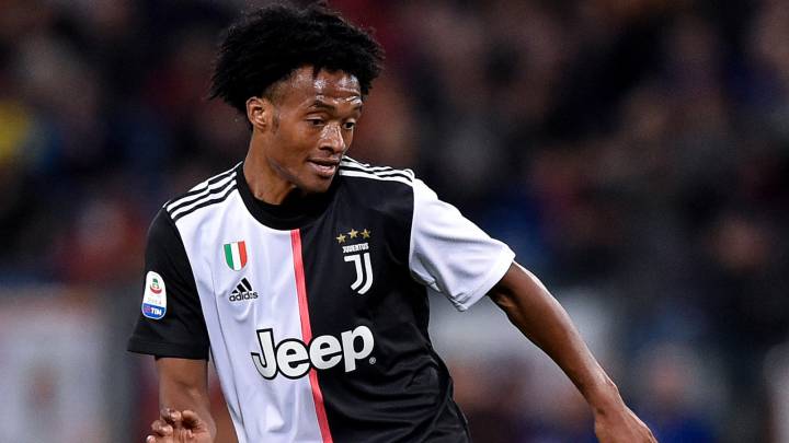 Juan Guillermo Cuadrado ante la Roma en Serie A