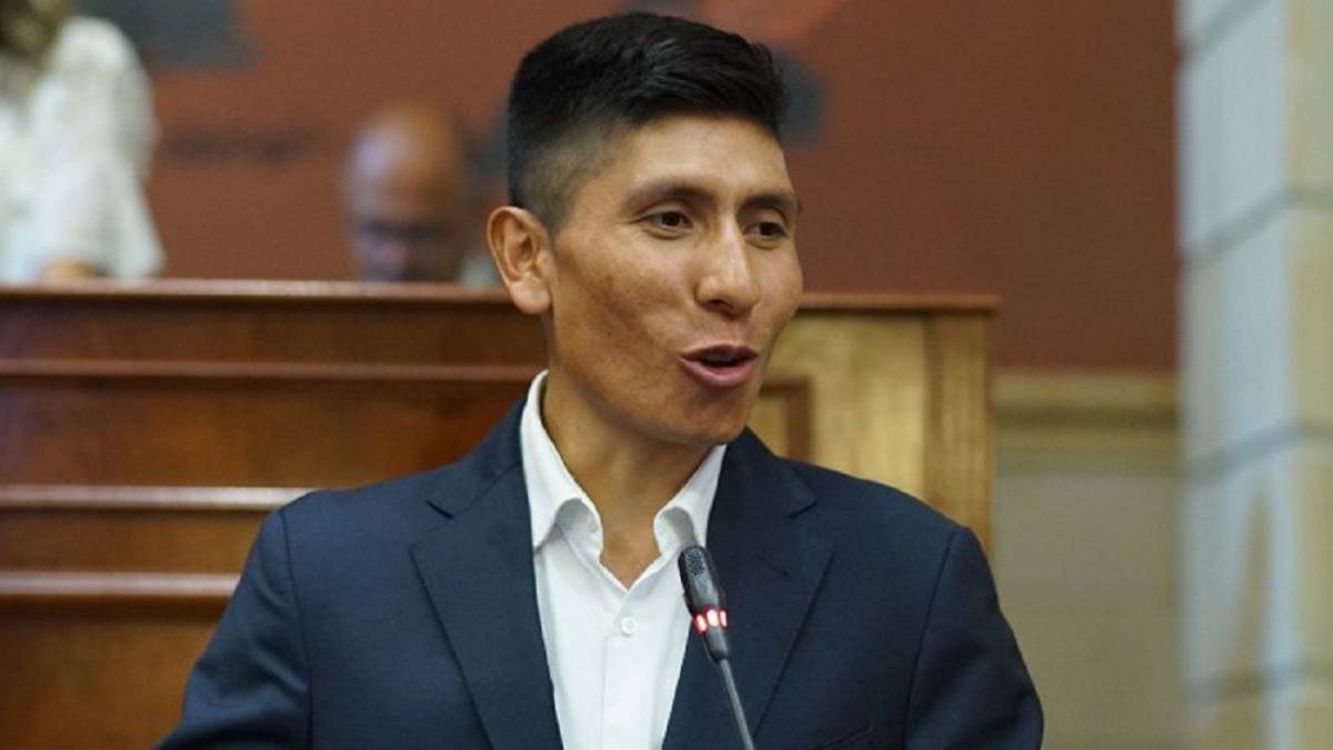 Nairo Quintana, ciclista colombiano en el Congreso de la República