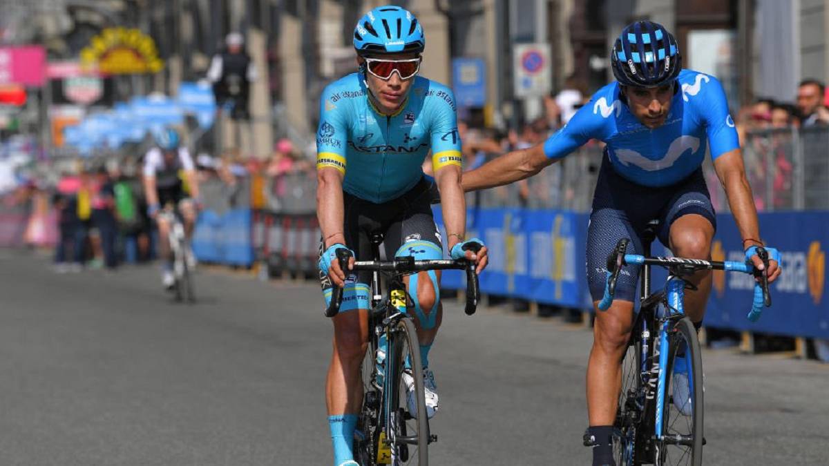 Superman López, ciclista del Astana