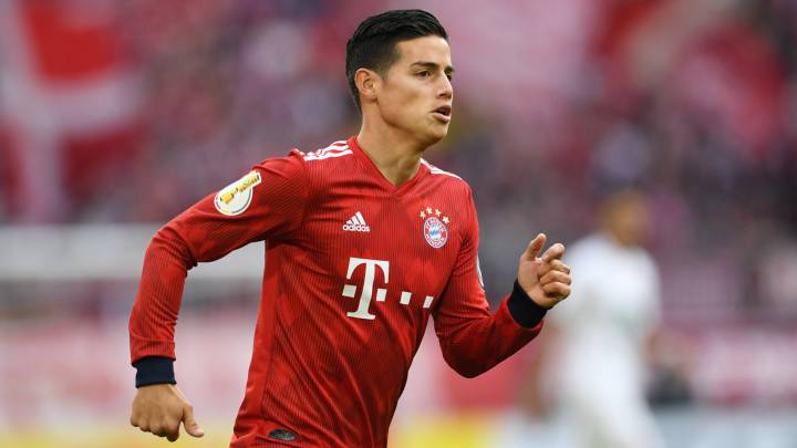 James Rodríguez, volante del Bayern Múnich