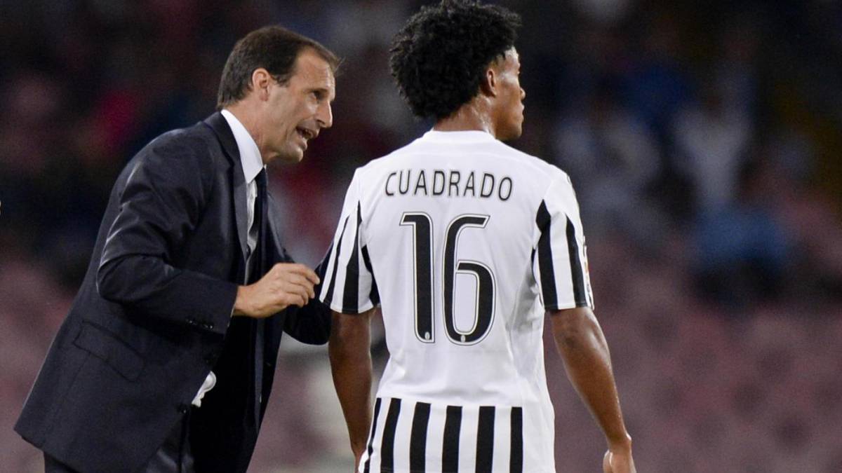 Massimiliano Allegri disputara su último partido como técnico de la Juventus ante Sampdoria. El técnico confirmó a Juan Guillermo Cuadrado como titular