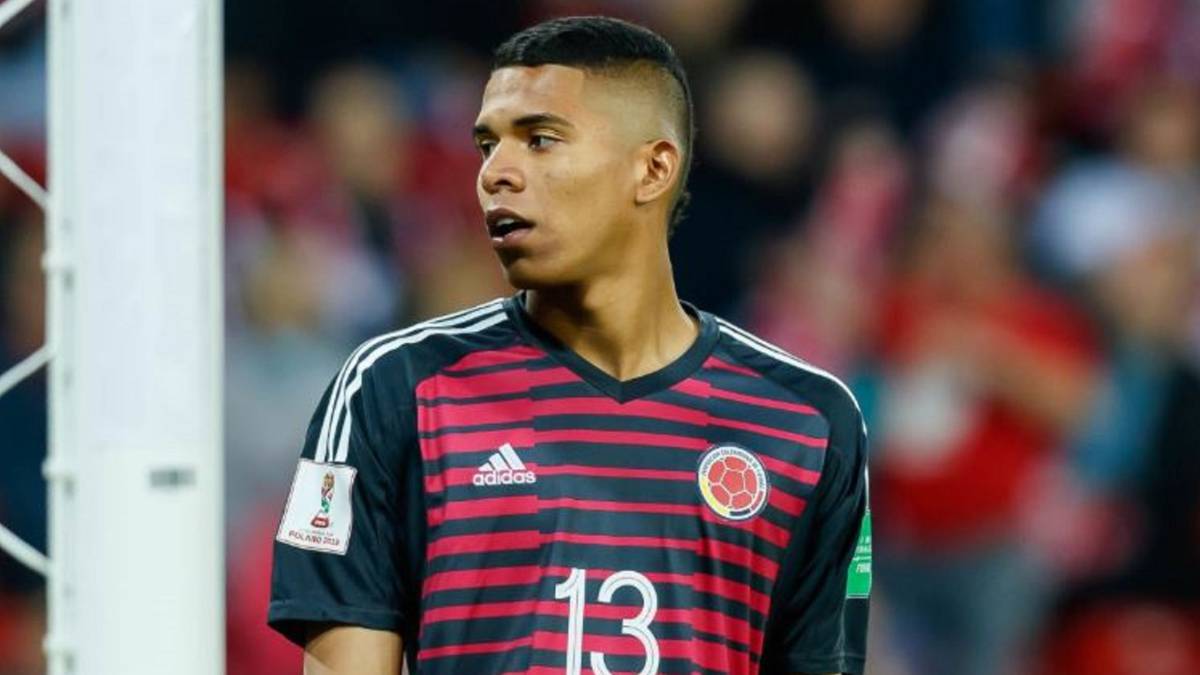 Kevin Mier, arquero de la Selección Colombia Sub-20, en el Mundial de Polonia 2019