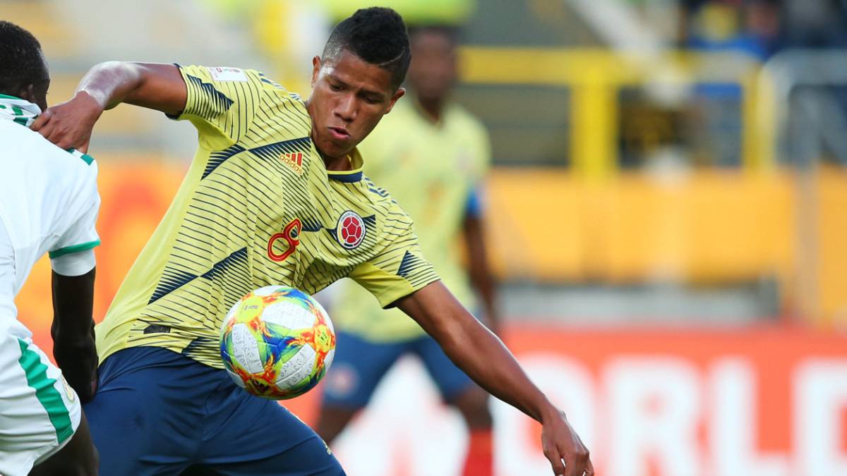Jaime Alvarado en partido de Colombia Sub 20 ante Tahití en Mundial