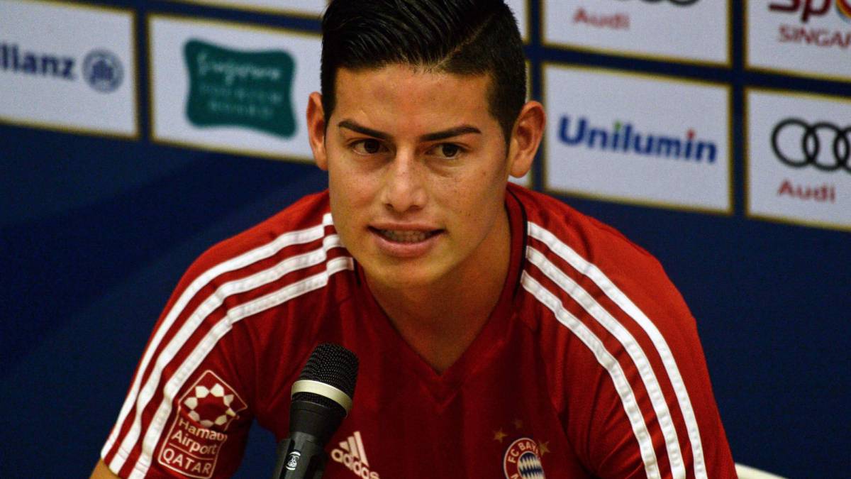 James Rodríguez, jugador de Bayern Múnich