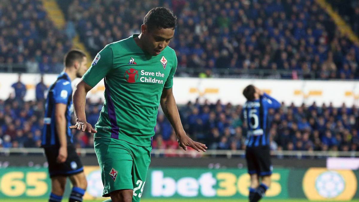 Luis Fernando Muriel, delantero colombiano de la Fiorentina