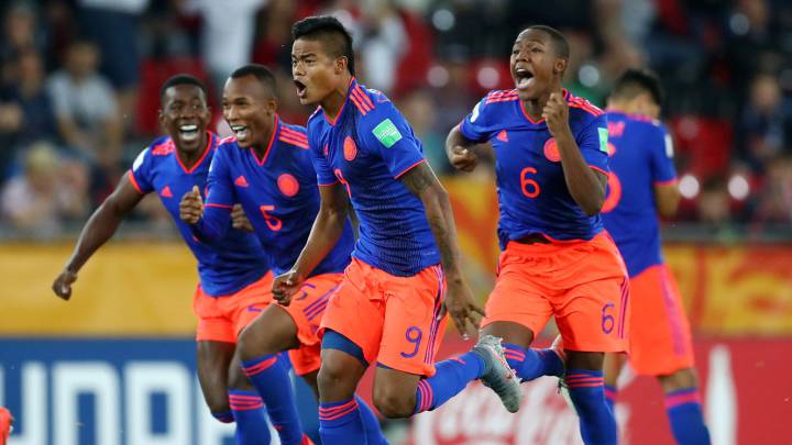 Colombia celebra la clasificación a cuartos de final del Mundial Sub 20 de Polonia