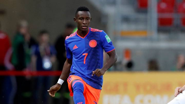 Iván Angulo, delantero de la Selección Colombia Sub 20, firmará por 5 años con Palmeiras.