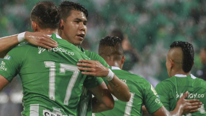 Atlético Nacional en partido por los cuadrangulares de la Liga Águila 2019