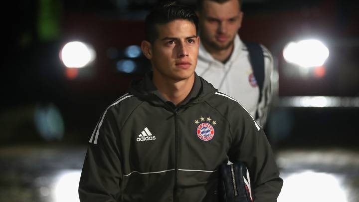 James Rodríguez, jugador del Bayern Múnich