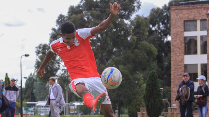 Dylan Borrero, jugador de Independiente Santa Fe