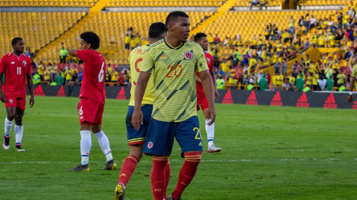 Roger Martínez durante el partido amistoso entre la Selección Colombia y Panamá.
