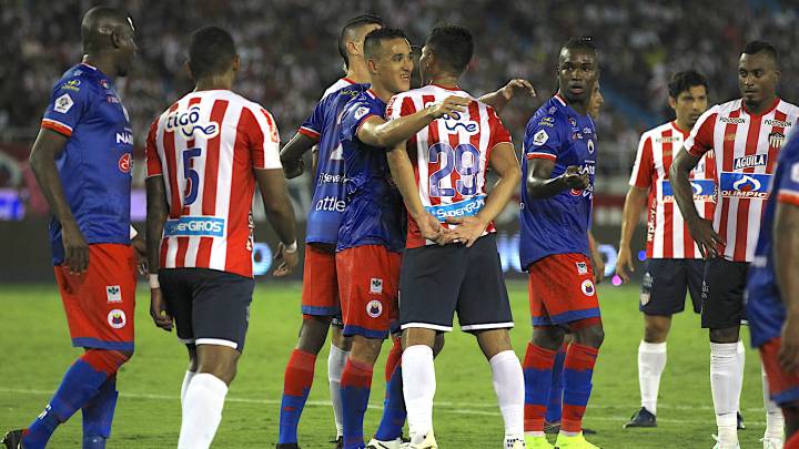 Partido entre Junior y Pasto, finalistas de la Liga Águila-I 2019