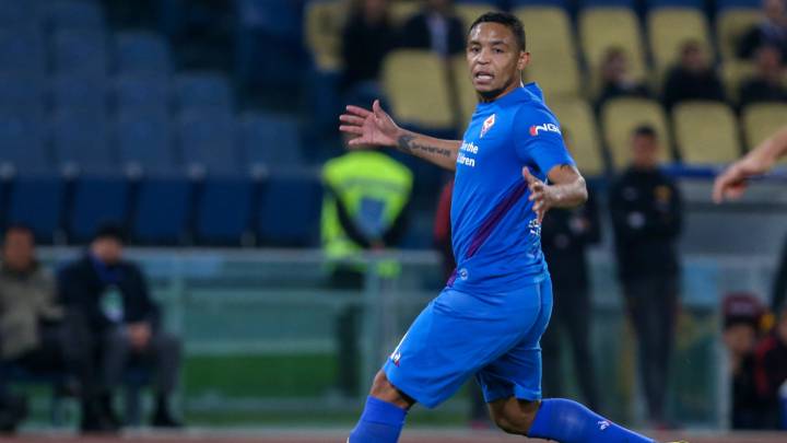 Luis Fernando Muriel , delantero de la Fiorentina