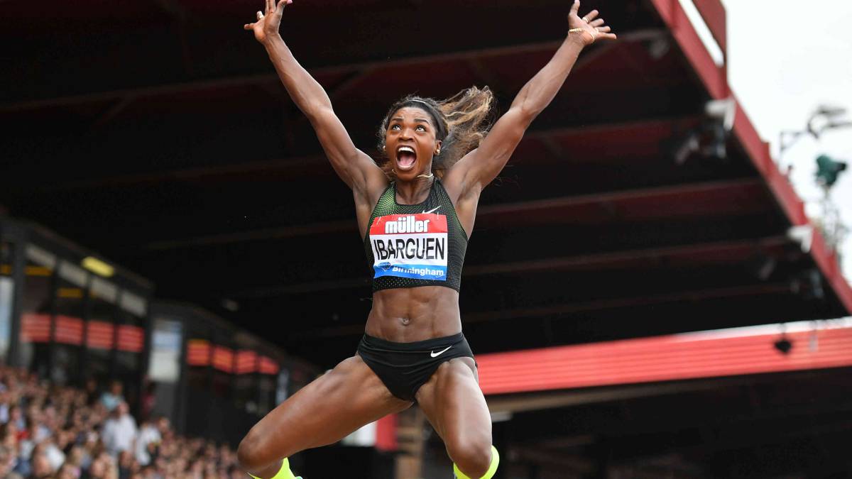 Caterine Ibargüen participó en la competencia de salto alto de la Liga de Diamante en la cuarta parada del año de la competencia en la ciudad de Roma
