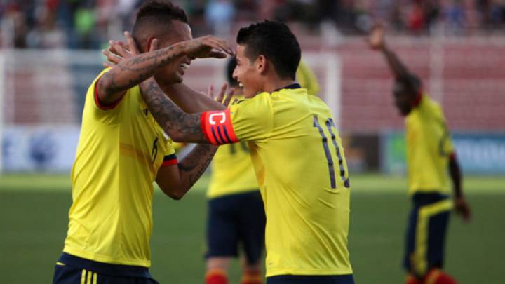 James Rodríguez y Edwin Cardona, podrían jugar juntos en la Copa América