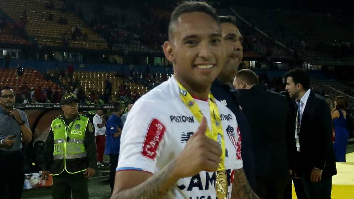Jarlan Barrera, campeón con Junior de la Liga