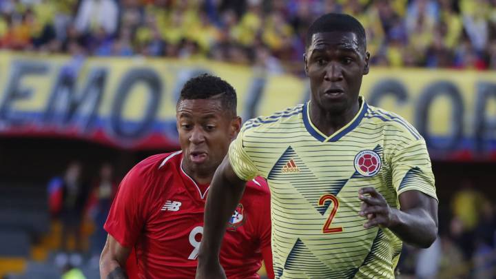 Cristian Zapata durante el amistoso de la Selección Colombia ante Panamá.