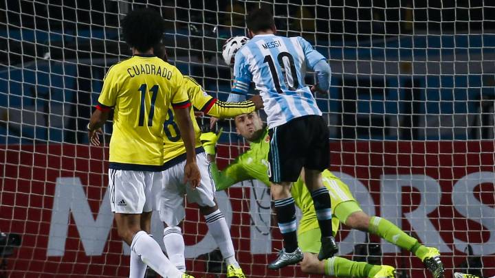 Últimos cinco partidos entre Colombia y Argentina por Copa América.