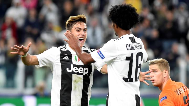 Paulo Dybala y Juan Cuadrado, unos de los colombianos y argentinos que se enfrentarán en Copa América y comparten club.