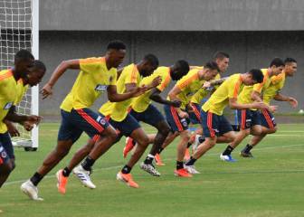 Colombia entrena a doble jornada y recupera a Cardona