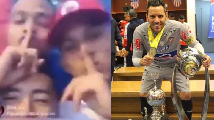 Ray Vanegas repite el gesto de la final y algunos compañeros del Pasto insultaron a Viera.
