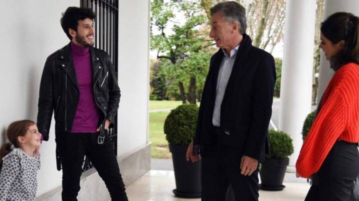 Sebastián Yatra visitó a la hija del Presidente de Argentina, Mauricio Macri.