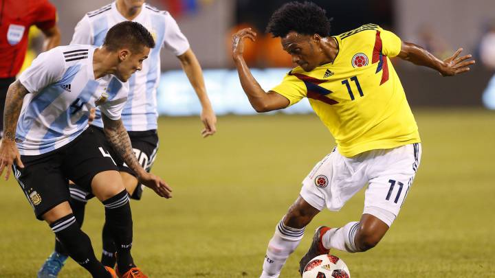 Mira las alineaciones probables de Colombia y Argentina