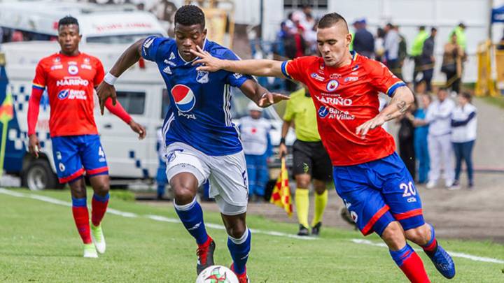 Jown Cardona, jugador del Deportivo Pasto en carpeta de Millonarios