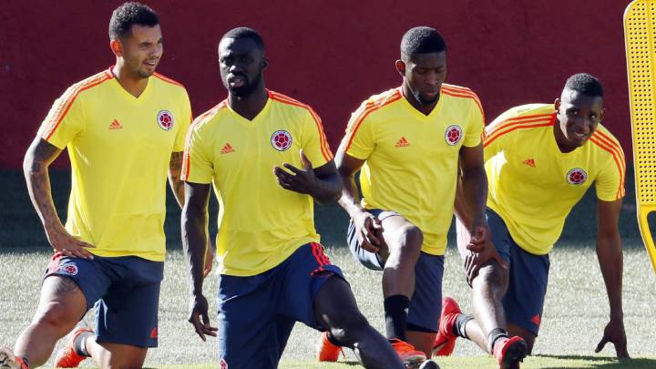 Selección Colombia en entrenamiento previo al partido ante Paraguay por la Copa América