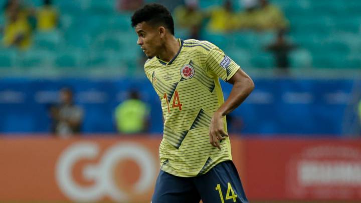 Luis Díaz, en el partido de la Selección Colombia ante Paraguay en la Copa América