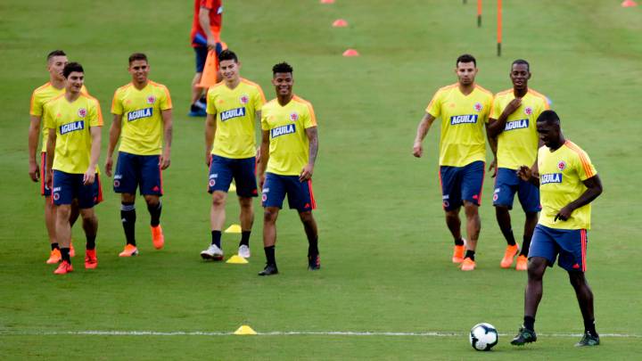 La Selección Colombia, que enfrentará a la Chile de Reinaldo Rueda en los cuartos de final de la Copa América, ya está en Sao Paulo para el encuentro